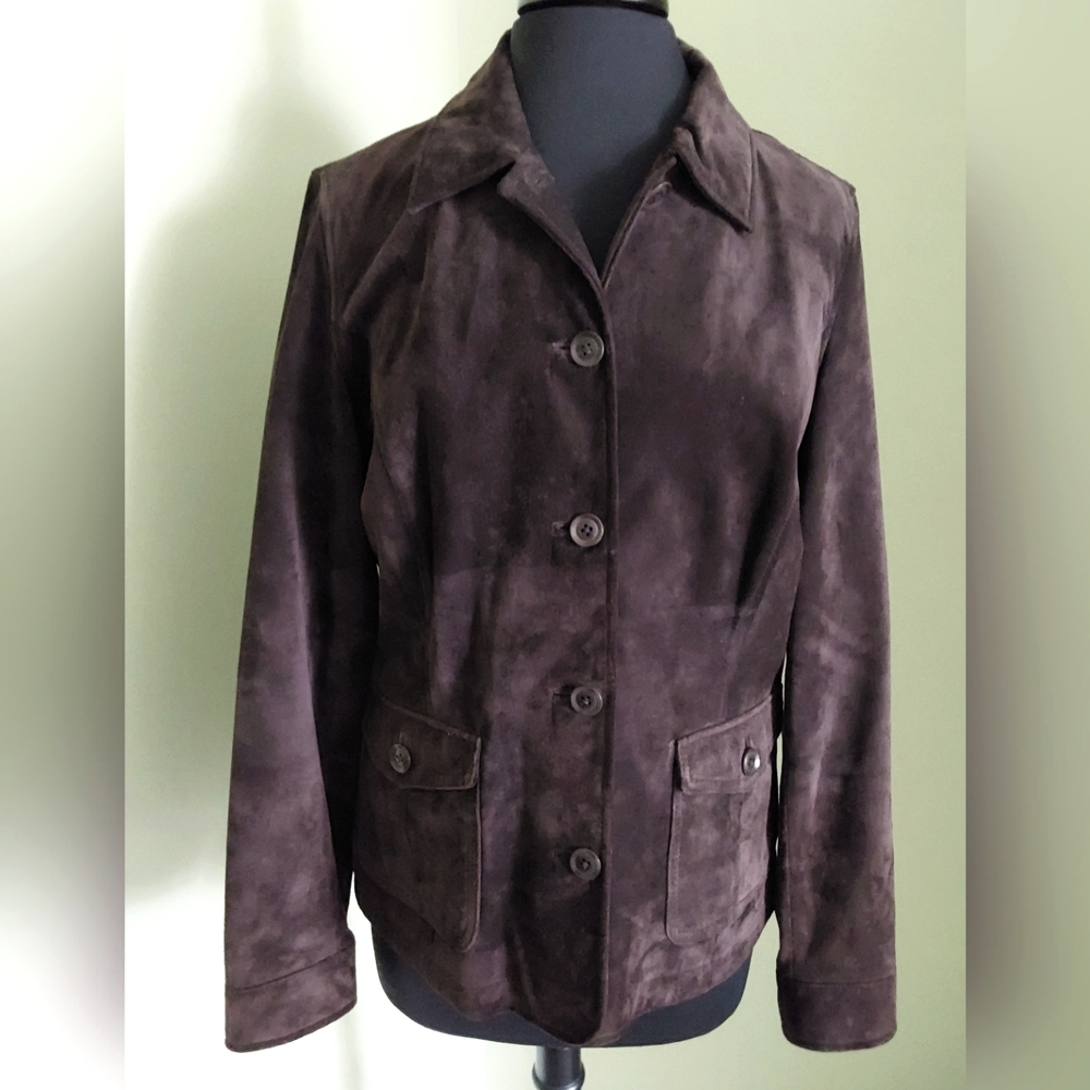 Eddie Bauer Suede Leather Jacket